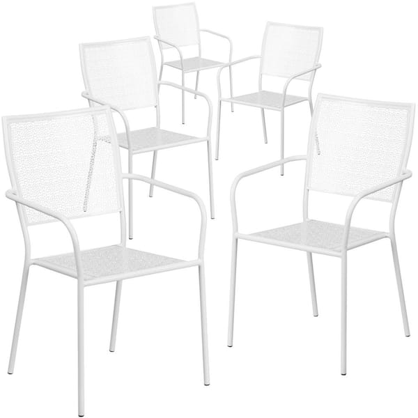 carnegy avenue stackable metal outdoor dining chair