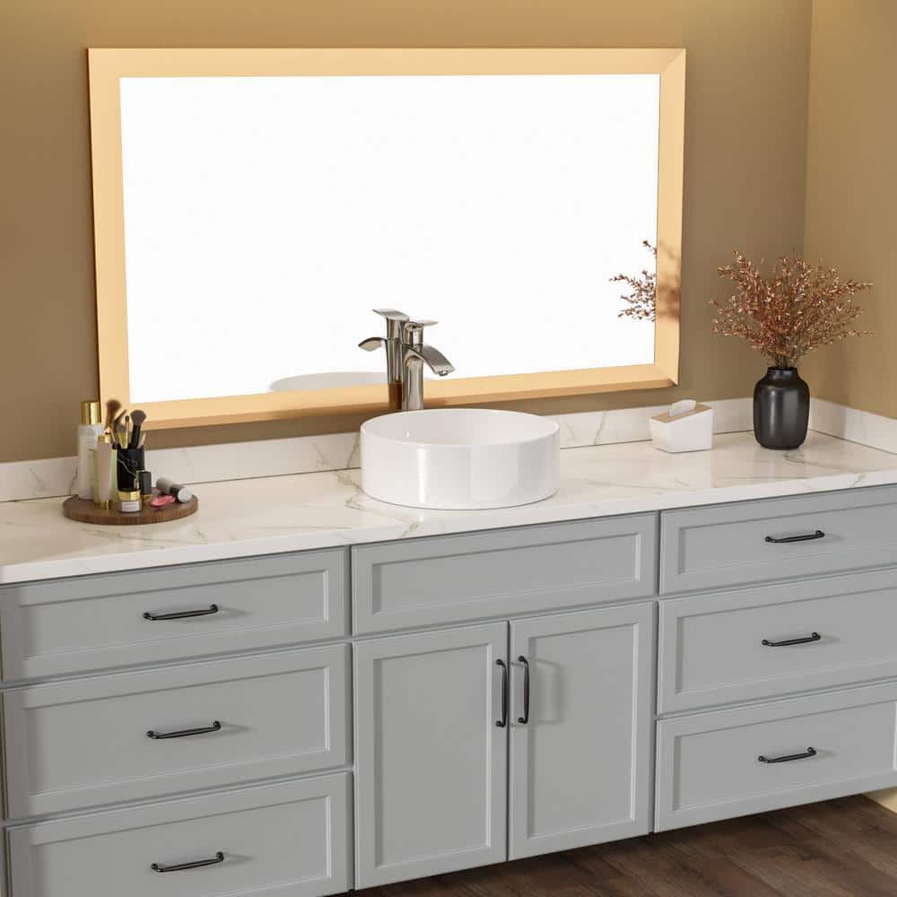 16" White Round Ceramic Vessel Bathroom Sink
