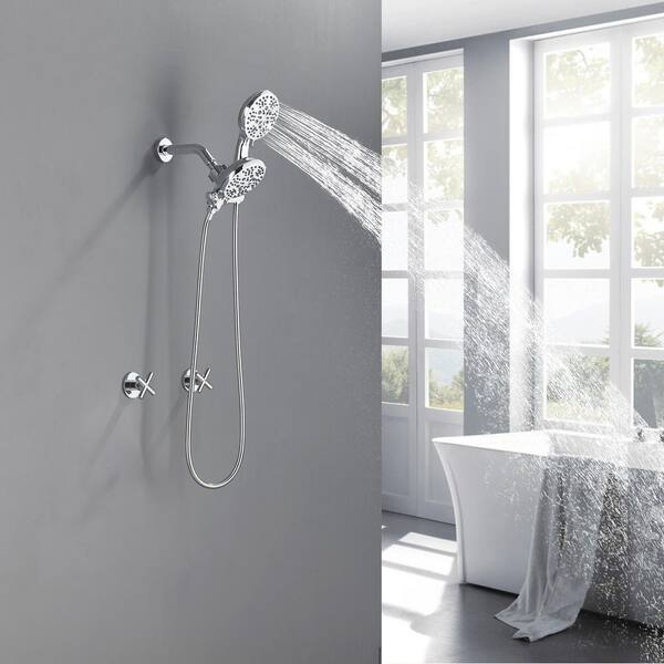 THE BODY STYLING SHOWERHEAD 本体 Boyel Living 7-Spray Pattern 5 in. Wall Mount Fixed Shower Head