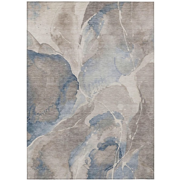 Chantille Machine Washable Indoor/Outdoor Abstract ACN3037 Gray 10 ft. x 14 ft. Area Rug