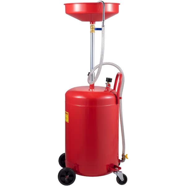 Waste Oil Drain Tank 20 Gallon. Fluid Fuel Transfer Drainage, Portable Oil Drain Air Operated Drainer Oil Change