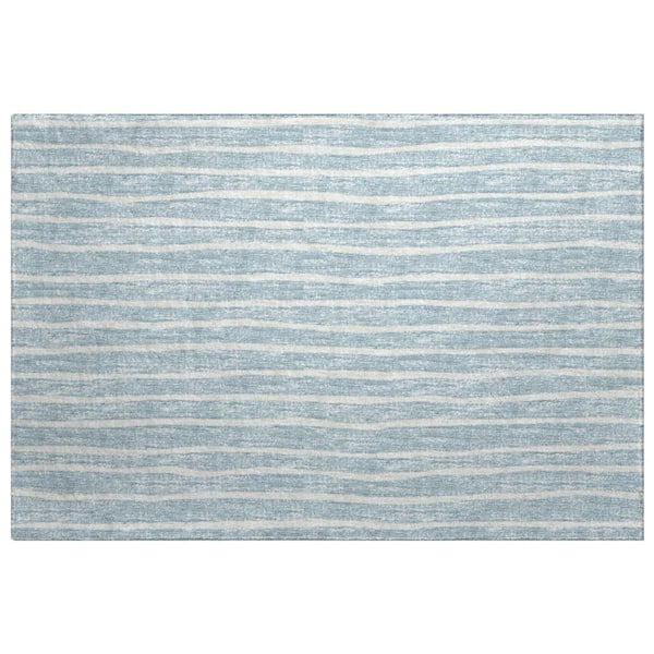 Dream Shag Premium Machine Washable Abstract ADS138 Sky 2 ft. x 3 ft. Accent Rug