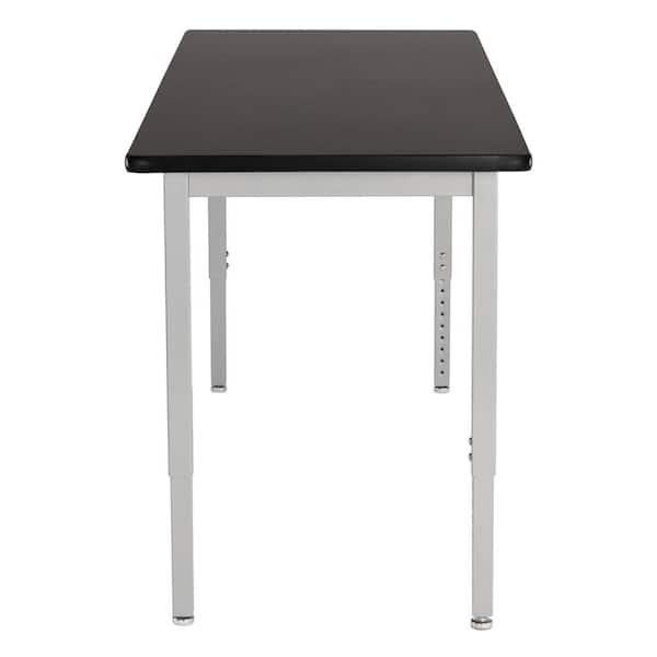 Adjustable Science Lab Table w/ Steel Legs - 24 x 48 National Public Seating