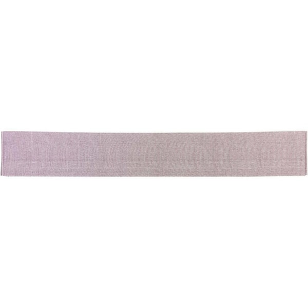VHC BRANDS Ashton 13 in. W x 90 in. L Red Burgundy, Creme Striped Cotton Table Runner