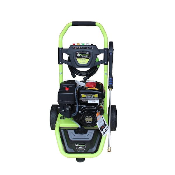 Green-Power GNW3324A 3300 PSI 208 cc Gas Pressure Washer, LCT Professional Engine, CARB Approved - 3
