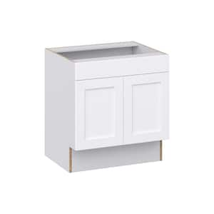 J COLLECTION Littleton Painted Gray Recessed Assembled 30 in. W x 32.5 ...