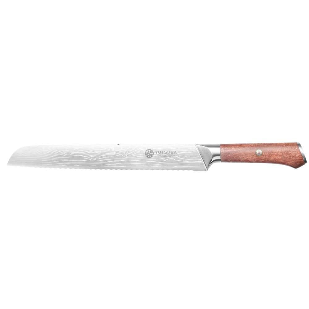 10 in. Carbon Steel Full Tang Serrated Edge Japanese Bread Knife with Natural Rosewood Handle (Set of 1) price history on PriceWatchPro