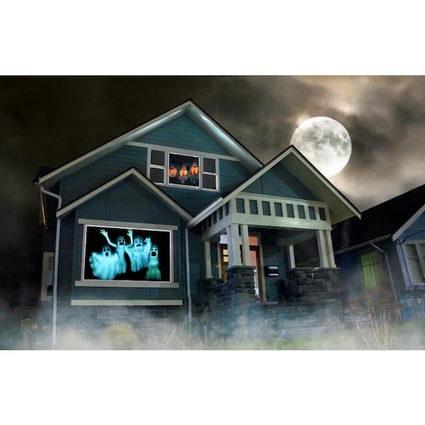 HoliScapes AtmosFx Boo Crew USB 5.5 ft. x 9 ft. Large Gray