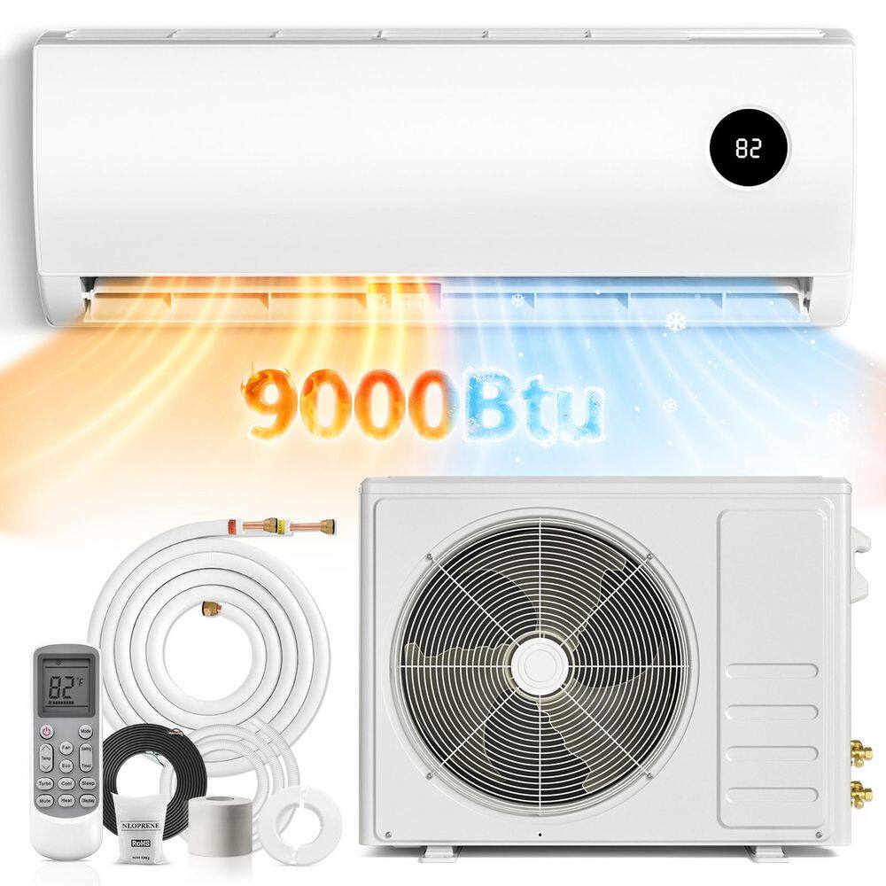 9000-BTU 17 SEERS Ductless Mini Split Heat Pump with 13 ft. Lines Air Conditioner Cools 450 sq. ft. 115-Volt AC Unit. price history on PriceWatchPro