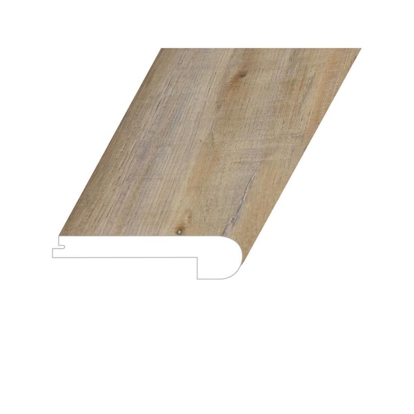null Victorum Noble Fawn 1 in. T x 4.5 in. W x 94.5 in. L Vinyl Flush Stair Nose Molding