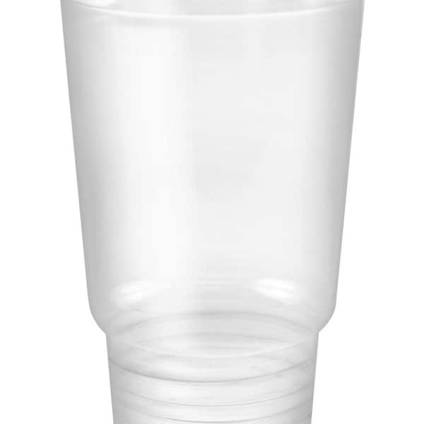 Clear Plastic Cups with Lids & Straws - 24 Pc.