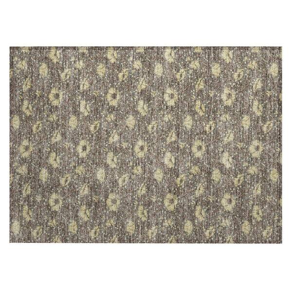 Chantille Machine Washable Indoor/Outdoor Abstract ACN2792 Brown 2 ft. x 3 ft. Accent Rug