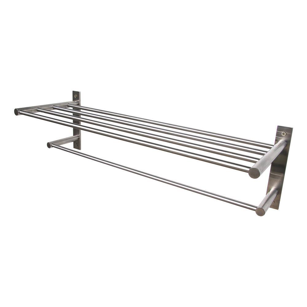 Stainless Steel Wall Mounted Towel Rack with Bar
