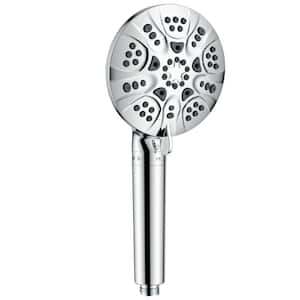 6-Spray Wall Mount Filtered Handheld Shower Head 1.8 GPM in Polished Chrome