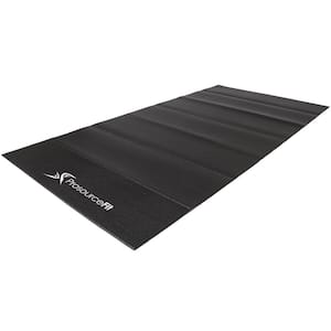 Treadmill Mat 5/32 in. x 36 in. x 84 in. Black Heavy-Duty Fitness Exercise Equipment Mat
