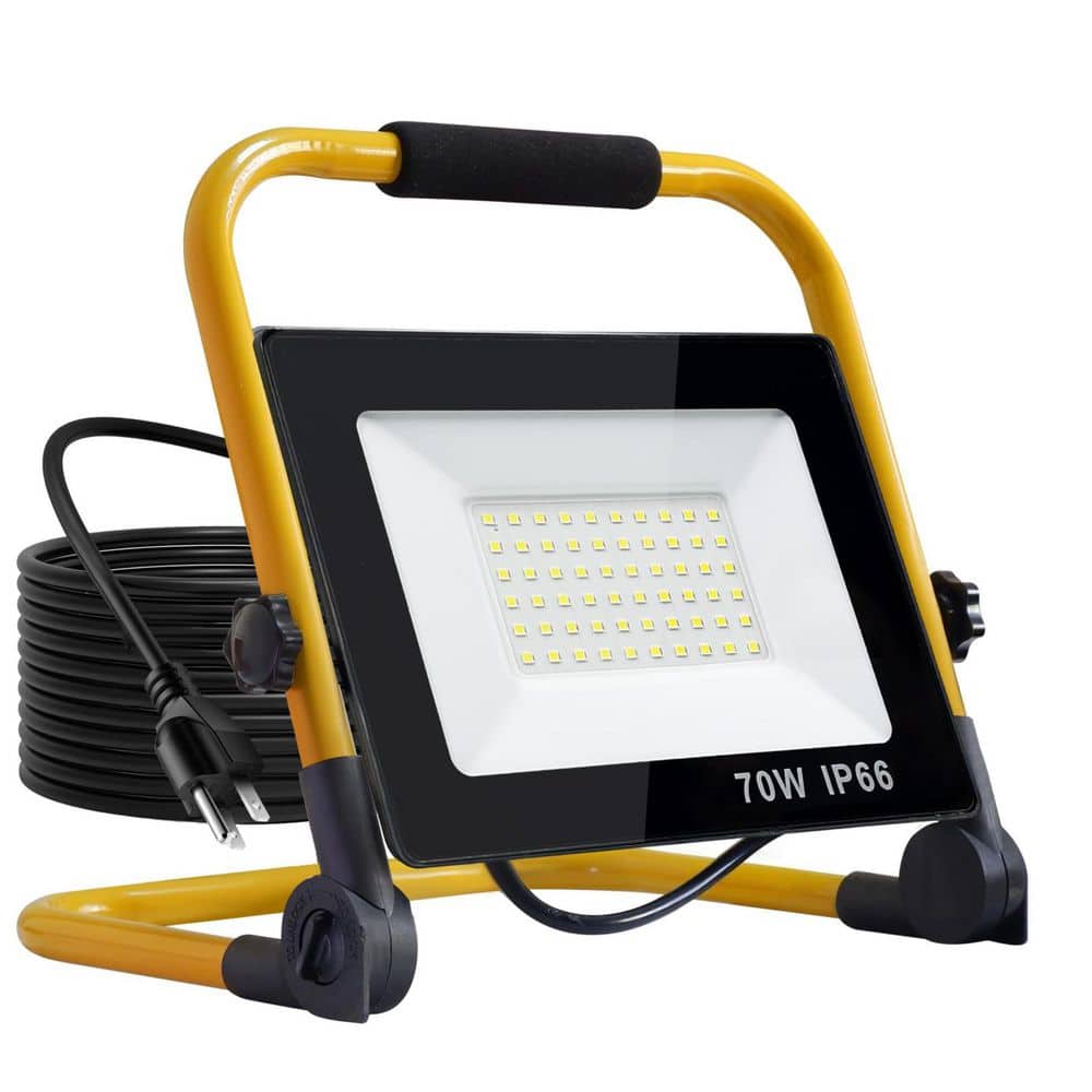 7000 Lumen 120 Volt Integrated LED Work Light with Adjustable Head Waterproof Foldable Tripod Stand price history on PriceWatchPro