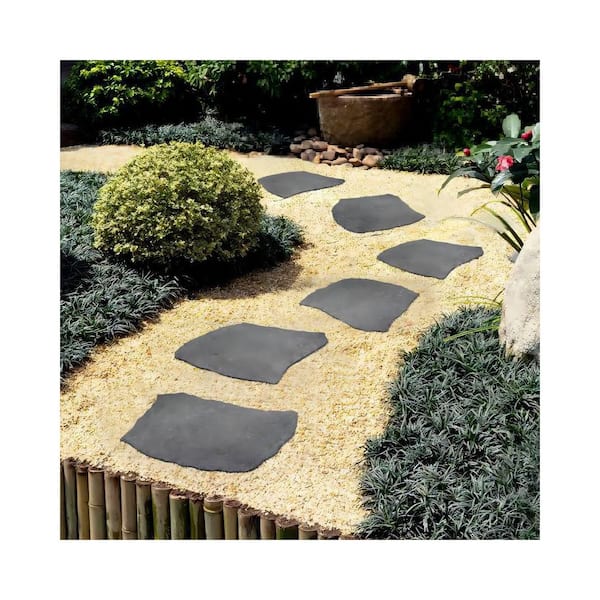 Hcman 3 Pack 18 in. x 17 in. Rubber Stepping Stones Outdoor