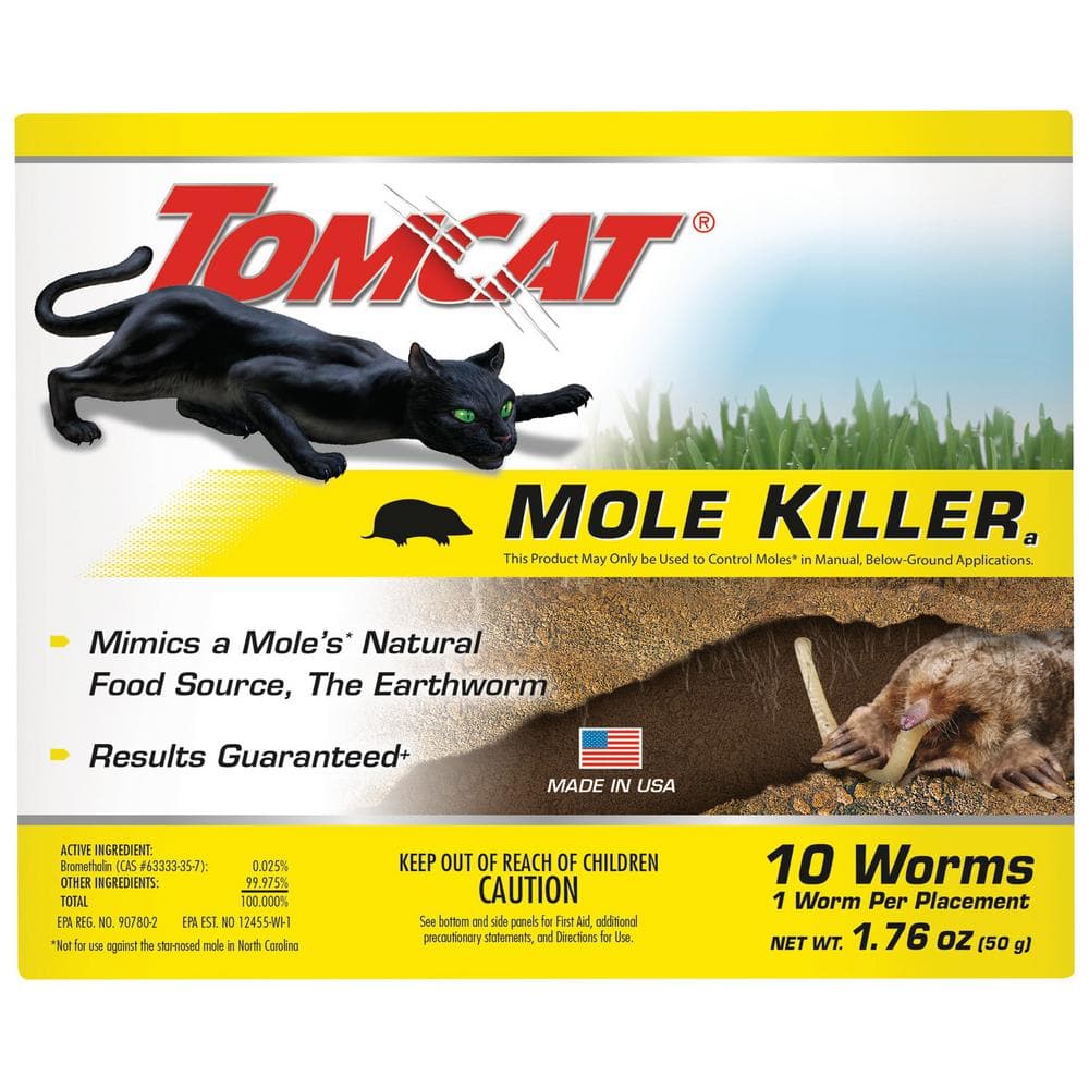 TOMCAT Mole Killerₐ, Mimics Natural Food Source, Poison Kills in a