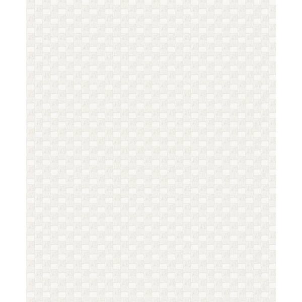 A-Street Prints Ira Cream Checkered Wallpaper