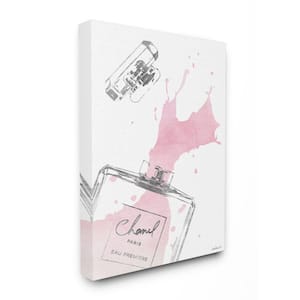Stupell Industries Fashion Designer Perfume Silver Pink Watercolor Canvas Wall Art by Amanda Greenwood