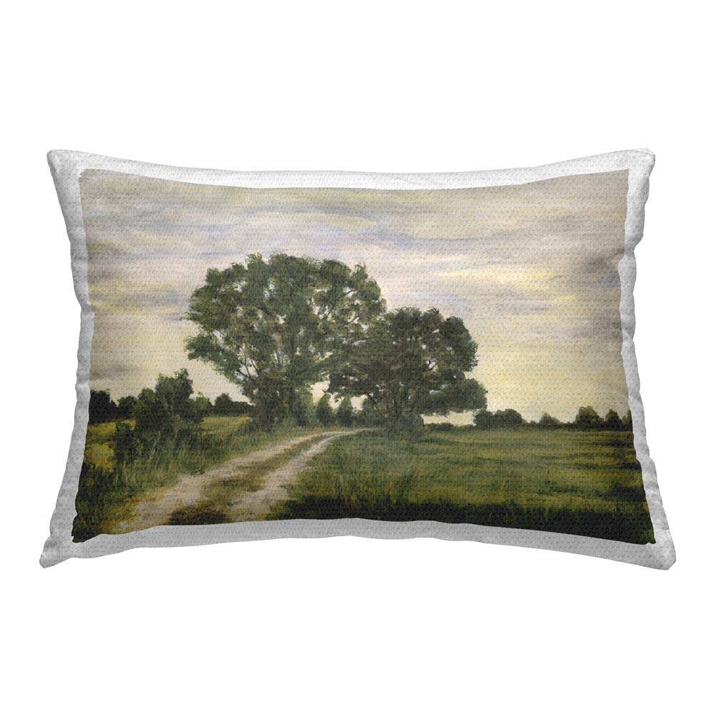 Receding Country Path Outdoor Printed Throw Pillow by Michael Willett price history on PriceWatchPro