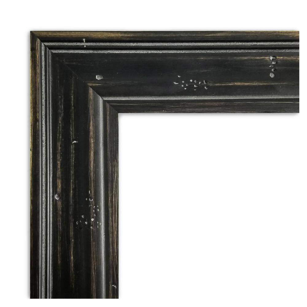 11x14 Distressed Black Wood Wall Picture Frame