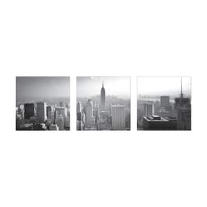 Grey City Skyline 3D Foam Wall Art