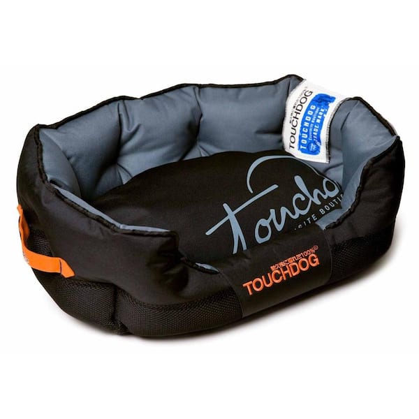 Touchdog Medium Black and Grey Bed