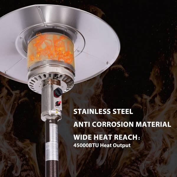 Even Embers Pellet Patio Heater HTR1085AS - The Home Depot