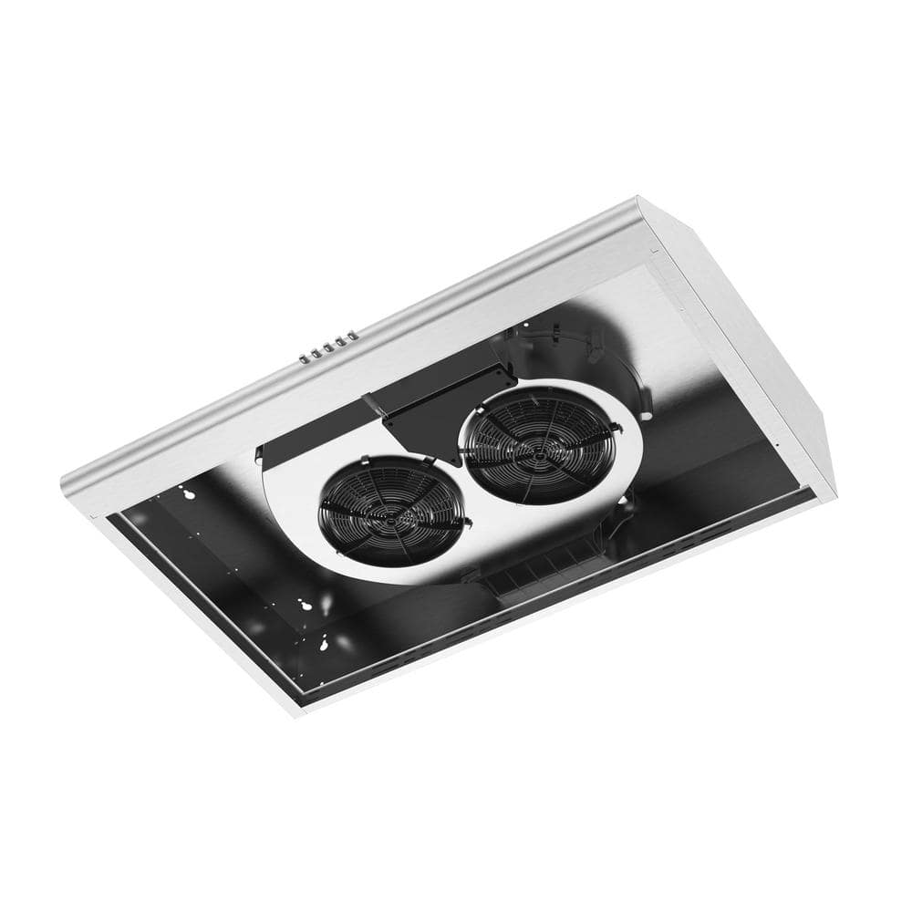 30 in. Ducted Under Cabinet Range Hood with Baffle Filters LED Lights 3-Spe