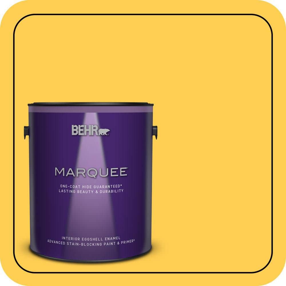 1 gal. #330B-6 Lemon Sorbet Eggshell Enamel Interior Paint & Primer product image for price tracking