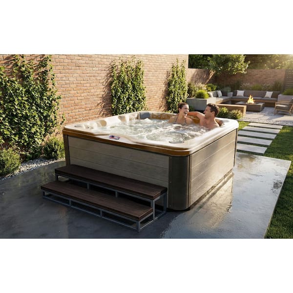 American Spas 6-Person 100-Jet 240-Volt Premium Acrylic Lounger