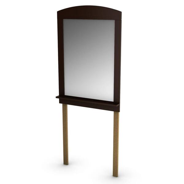 South Shore 41 in. x 28 in. Clever Chocolate Framed Mirror-DISCONTINUED