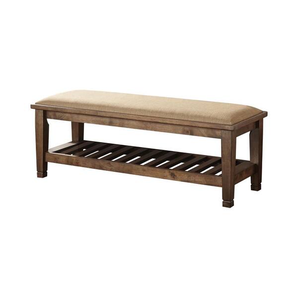 Charla Bench in Beige Oak