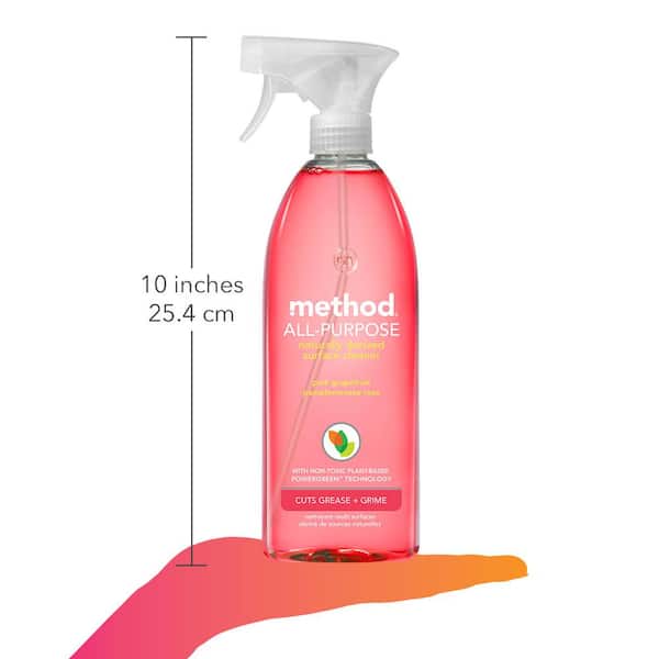 Method All-Purpose Naturally Derived Surface Cleaner, Refill, Pink