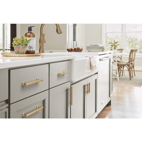 Everett 7-9/16 in. (192mm) Modern Champagne Bronze Bar Cabinet Pull