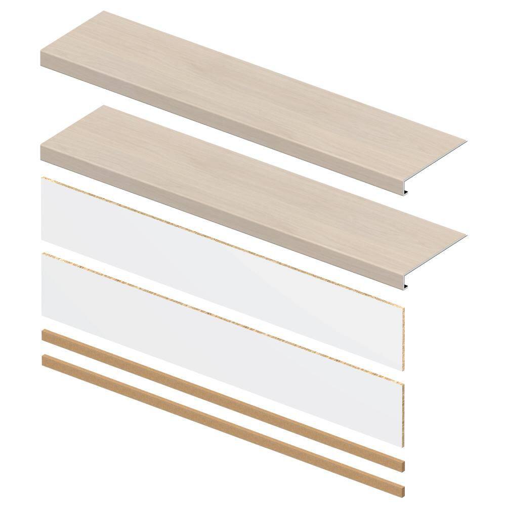 Fairview Oak 6.5 mm x 46 in. x 12 in. Exact Match Small Square Nose Stair Tread + Riser Combo Kit (2-Pack) price history on PriceWatchPro