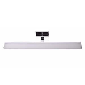 Tabiano 23.78 in. W x 4.29 in. H Integrated LED Bathroom Vanity Light with Frosted Rectangle Acrylic Shade