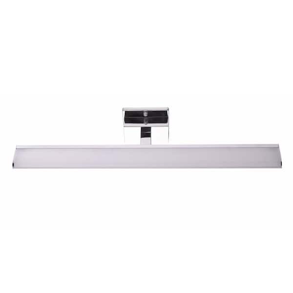 Eglo Tabiano 23.78 in. W x 4.29 in. H Integrated LED Bathroom Vanity Light with Frosted Rectangle Acrylic Shade