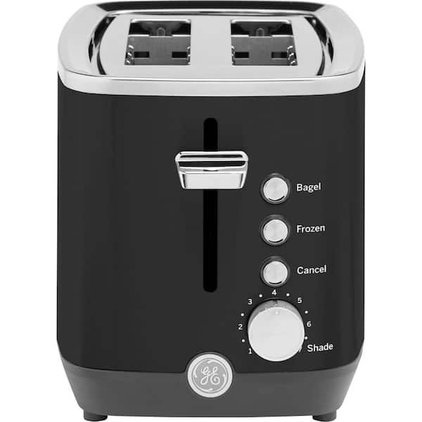 2-Slice 850-Watt Black Toaster with 7-Shade Settings
