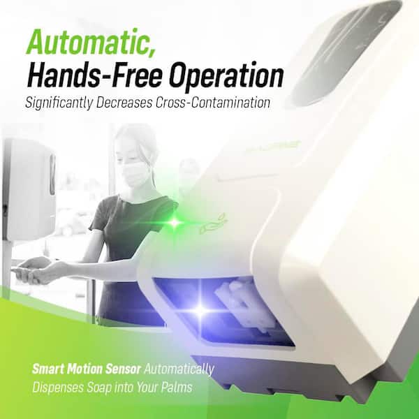 40 oz. Wall Mount Automatic Liquid Gel Sanitizer Commercial Soap Dispenser and C-Fold/Multi-Fold Paper Towel Dispenser