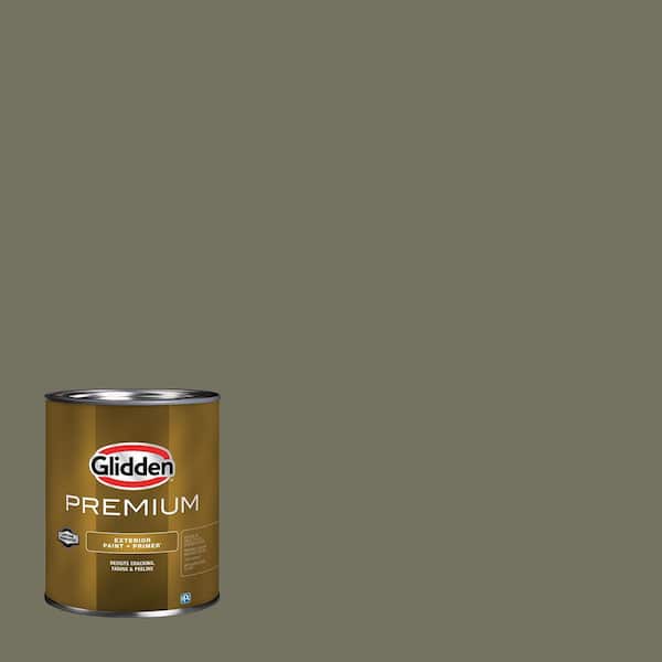 Glidden Premium 1 qt. PPG1029-6 Organic Flat Exterior Latex Paint