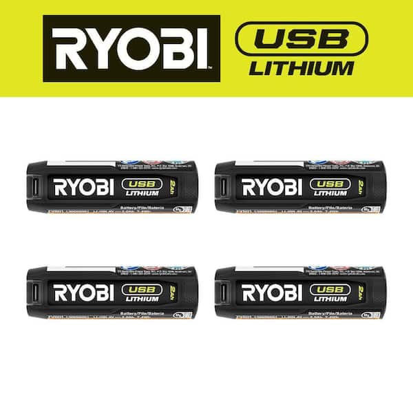 AA USB Rechargeable Lithium Batteries (4-Pack) USBAA4 - The Home Depot
