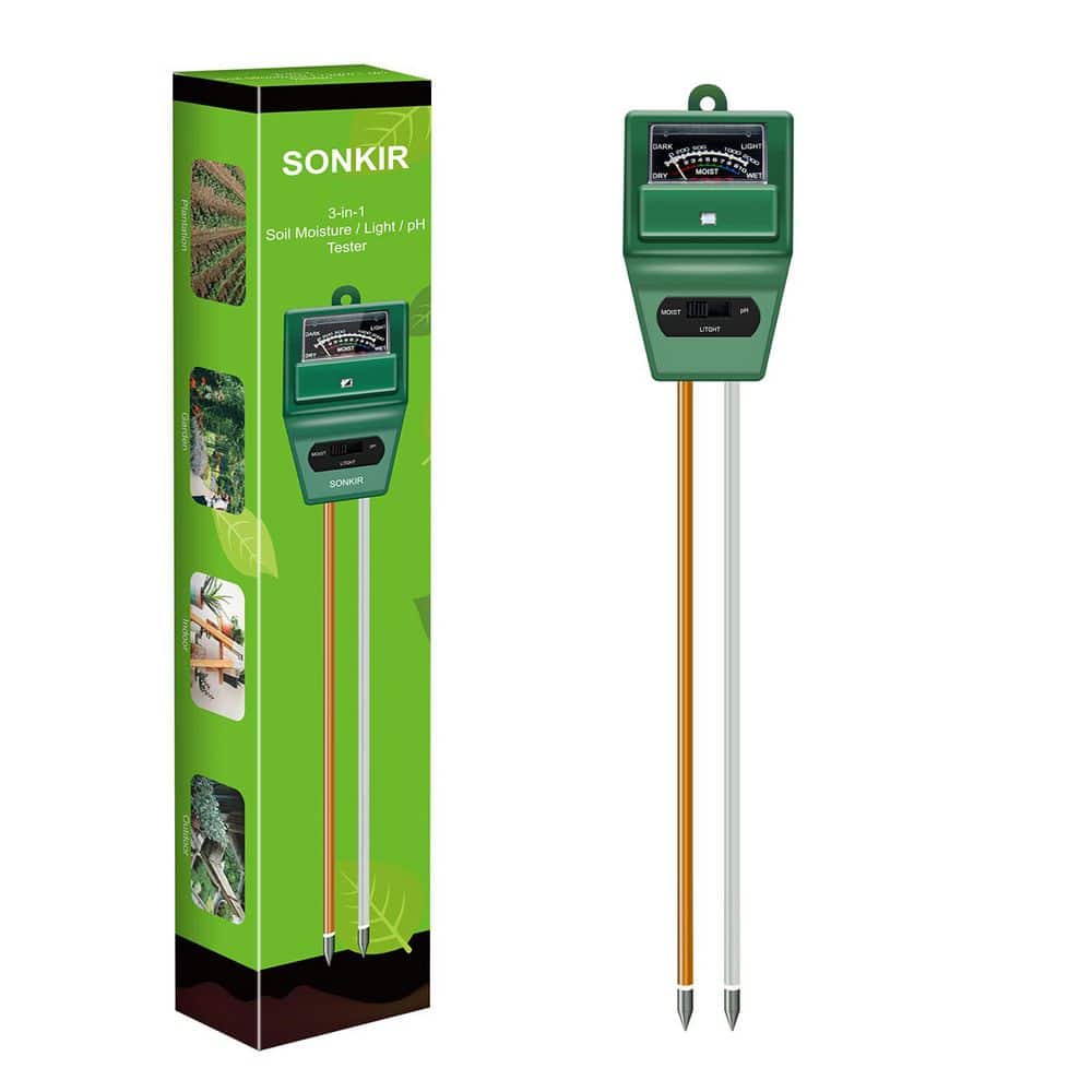Green Soil pH Tester with 3 in 1 Moisture Light pH Test for Indoor and Outdoor Garden, Lawn, Farm, Use (1-Pack) price history on PriceWatchPro