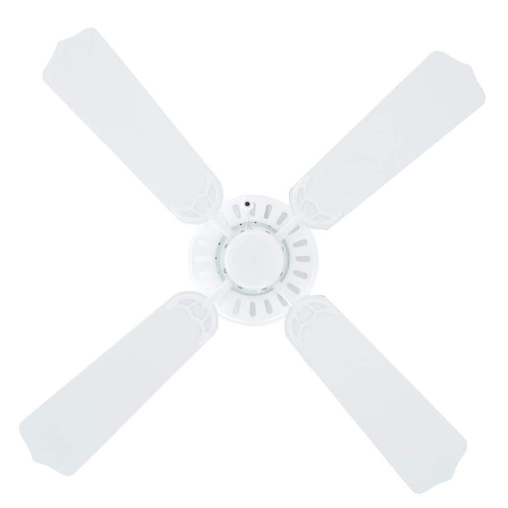 White 42'' Low Profile Ceiling Fan with Light Kit