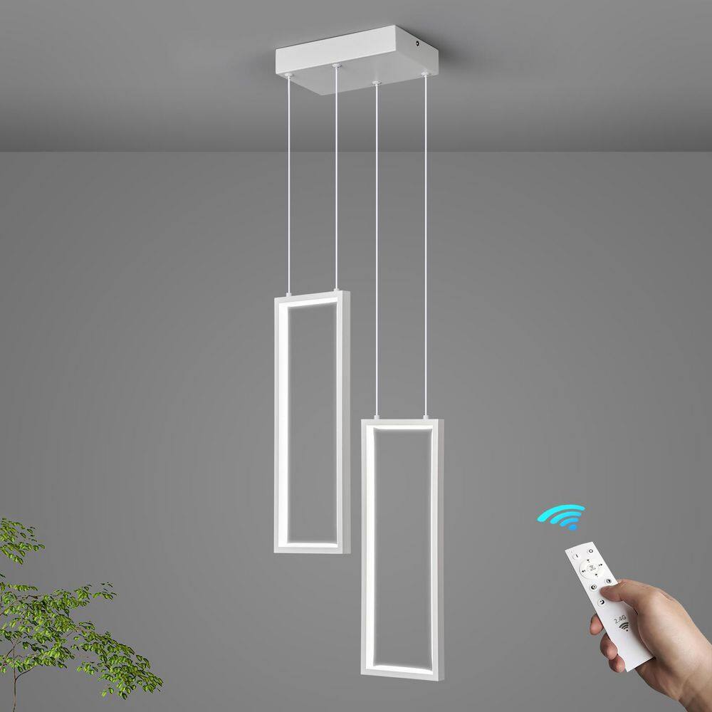 Home Lighting 18Watt 3-Light 2C-White Pendant Lighting LED Rectangle Chandelier for Kitchen price history on PriceWatchPro