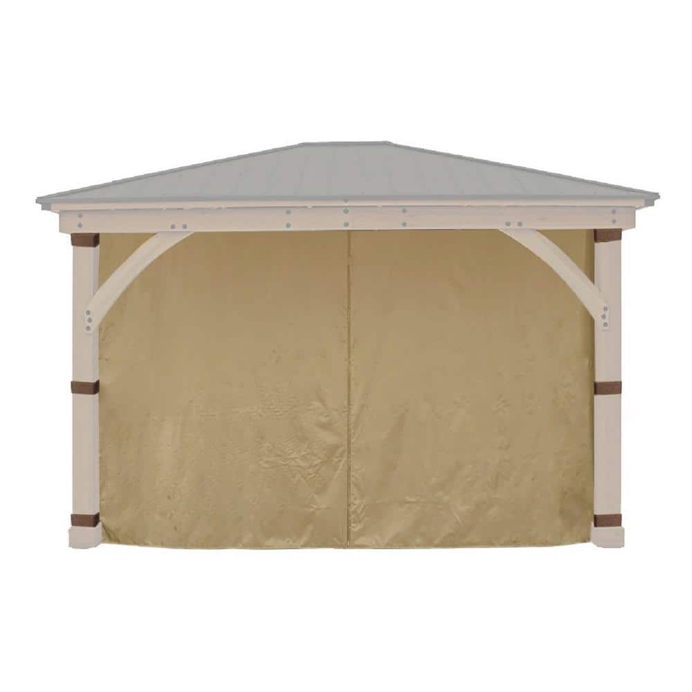 APEX GARDEN Replacement 4-Sided Curtain for 11 ft. x 13 ft. Meridian ...