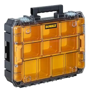 TSTAK V 7 in. Stackable 9-Compartment Small Parts & Tool Storage Organizer