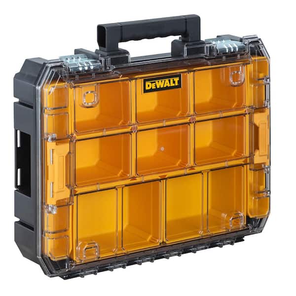 DEWALT TSTAK V 7 in. Stackable 9-Compartment Small Parts & Tool Storage Organizer