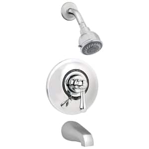 Allura Pressure Balance Single-Handle 2-Spray Tub and Shower Faucet in Chrome (Valve Included)